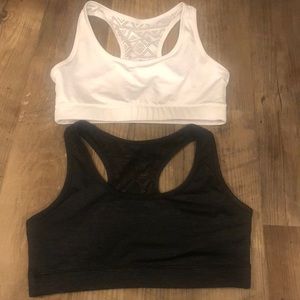 Zyia Black and White Bomber Bra